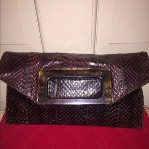 authentic snakeskin small clutch  purse